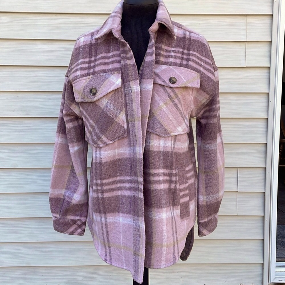 Plaid Button Down jacket